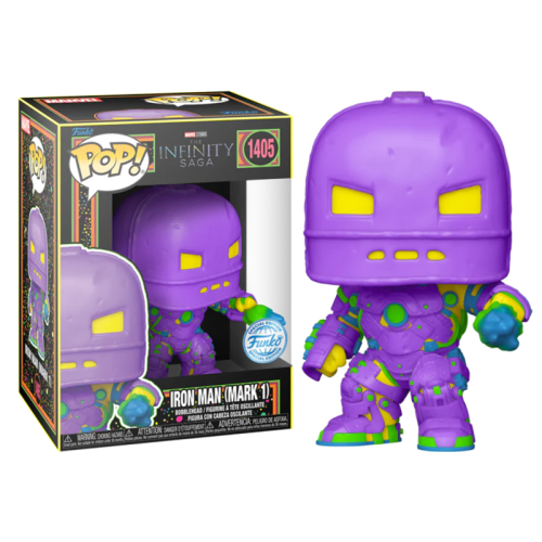 Funko Pop! Super Heroes: Marvel - The Infinity Saga - Iron Man Mark I (Mark 1) (Blacklight) (Exclusive) (1405)